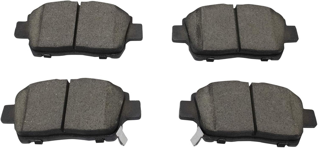 TRQ Front Brake Pad and Rotor Set Ceramic G Coated Vented Rotors Compatible with 2013 Scion iQ