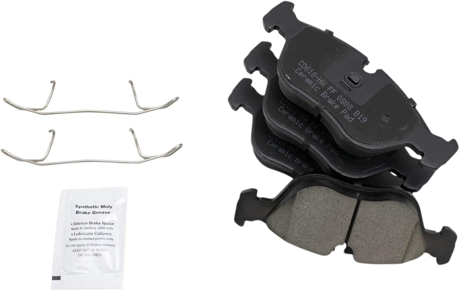 TRQ Front and Rear Brake Pad and Rotor Set Ceramic Vented Rotors 280mm Front Diameter Compatible with 1994-1997 Volvo 850 1998-2004 C70 1998-2000 S70 V70