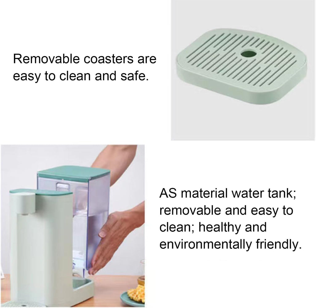 Instant Hot Water Dispenser Countertop Electric Kettle 5 Temperature Adjustable Adjustable 5 Temperatures & 2 Water Outputs, 102 Ounce 3L Water Tank Capacity,A