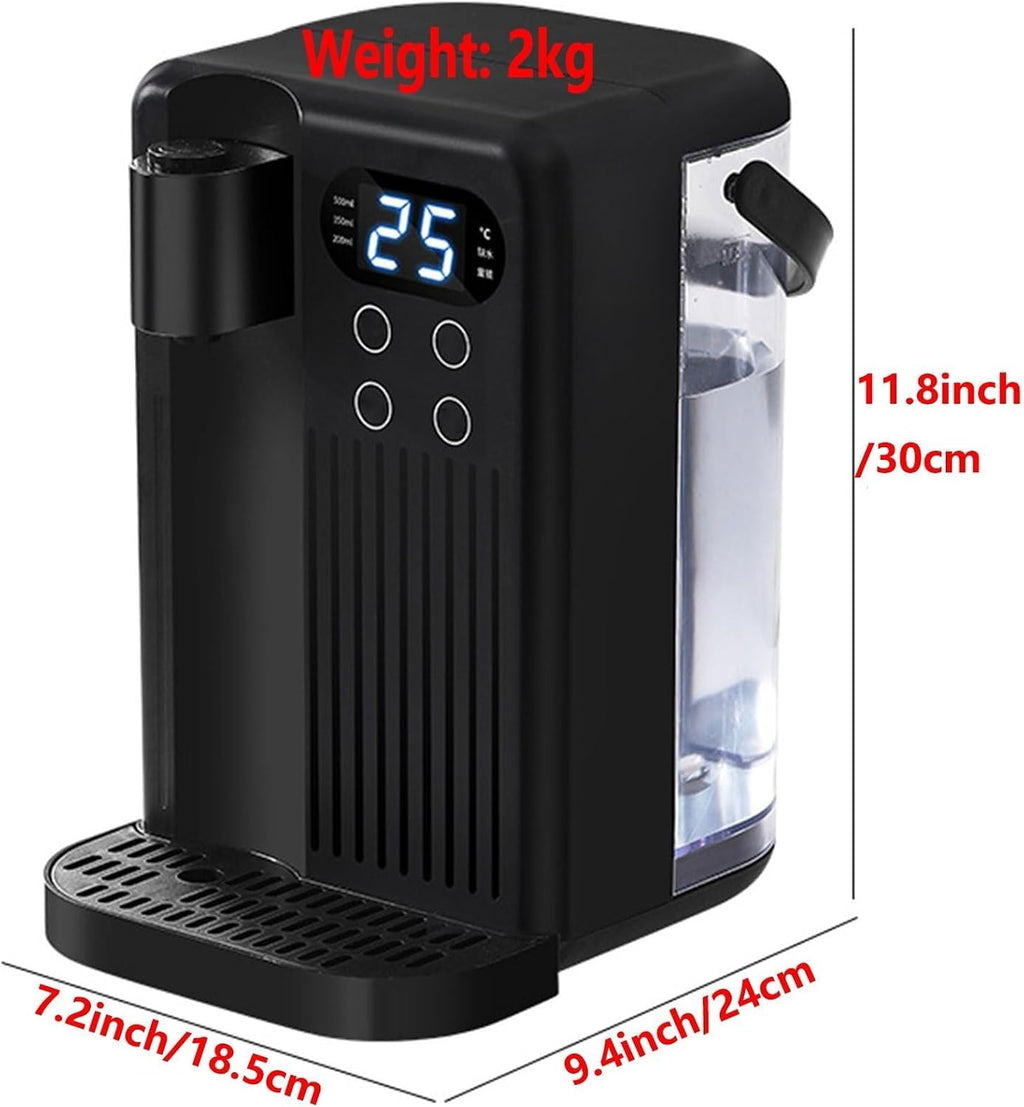 Split Water Dispenser, Portable Countertop Water Purifier with Drainage Hose, 3s Instant Heat Heater, for Kitchen, Bedroom, RV and Office (Color : White, Size : 9.4 * 7.2 * 11.8inch)