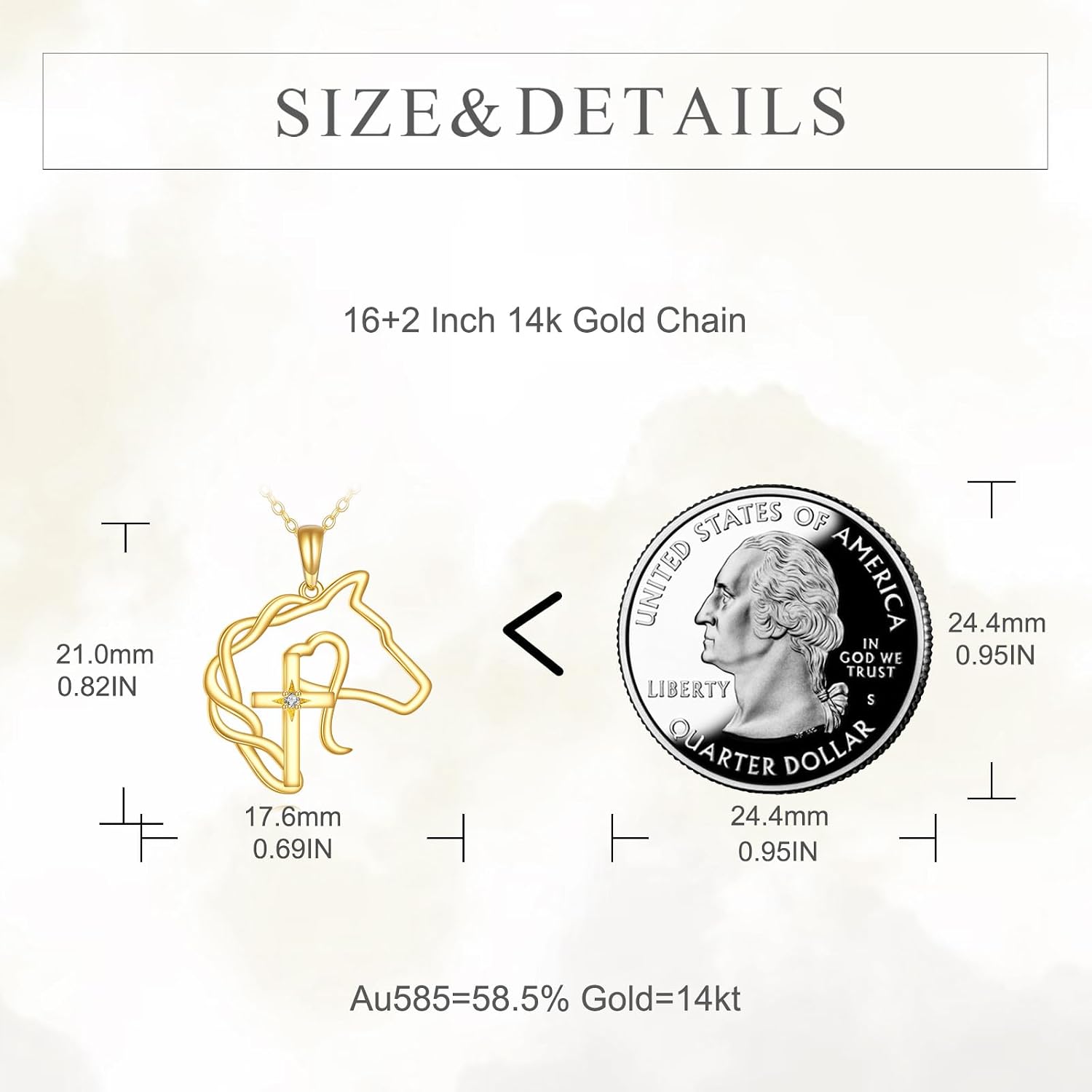 KECHO Christmas Gifts 14k Solid Gold Animals Necklace for Women Giraffe Bee Elephant Ladybug Koala Axolotl Horse Unicorn Cat Necklaces Pendant Jewelry Mothers Day Birthday for Mom Wife Friends