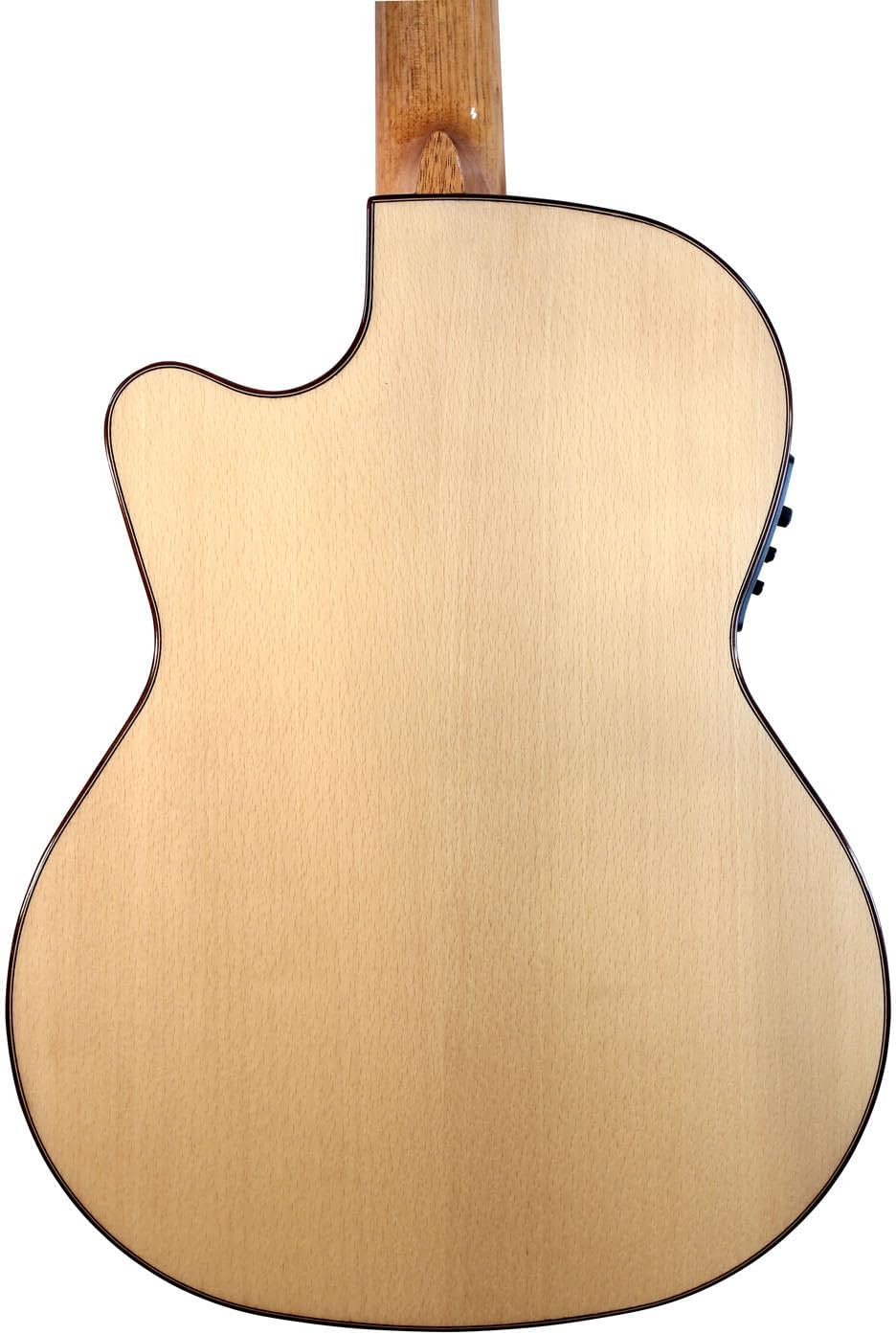 Kremona Rosa Luna CW – Acoustic/Electric Flamenco Guitar – Handmade in Europe – Padded Gig Bag Included