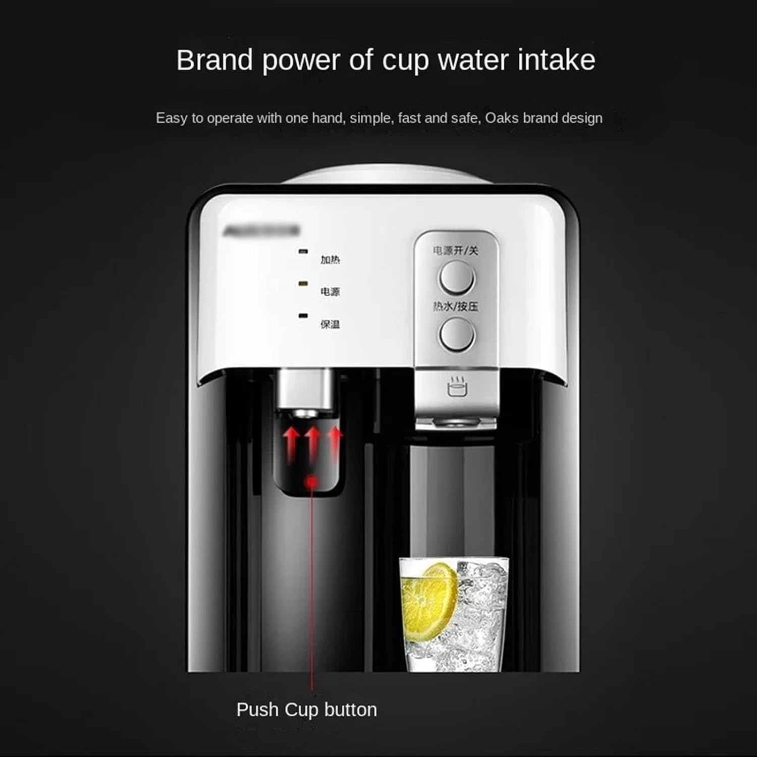 Water Dispenser Stainless Steel Inner Tank Water Dispenser Mini Desktop Cooling Heating Ice and Hot for Students and Dorms Hot Water Dispenser Water Cooler Dispenser(ICY Warm Hot)