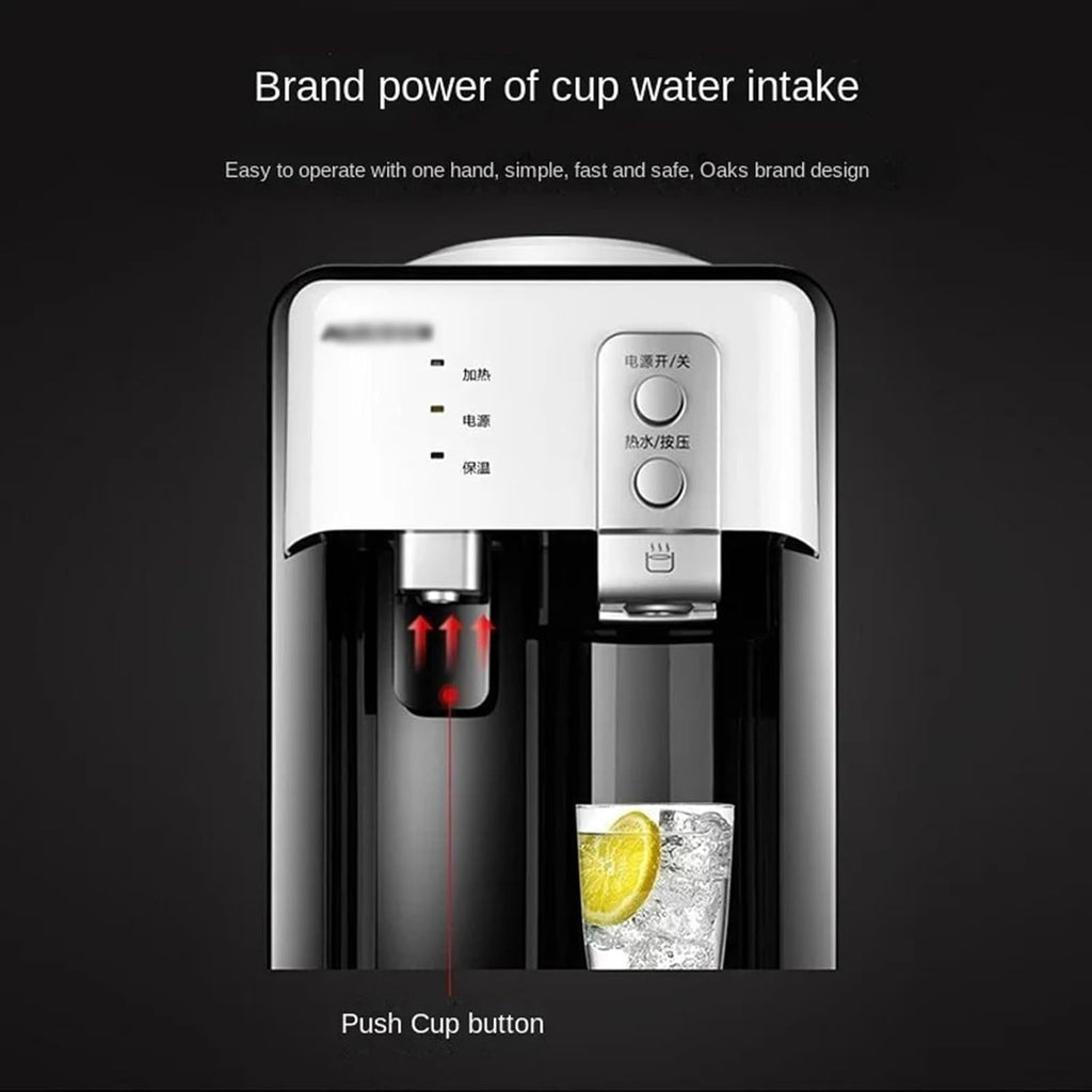 Water dispensers Stainless Steel Inner Tank Water Dispenser Mini Desktop Cooling Heating Ice and Hot for Students and Dorms Hot Water Dispenser hot Drink Dispenser (Warm Hot)