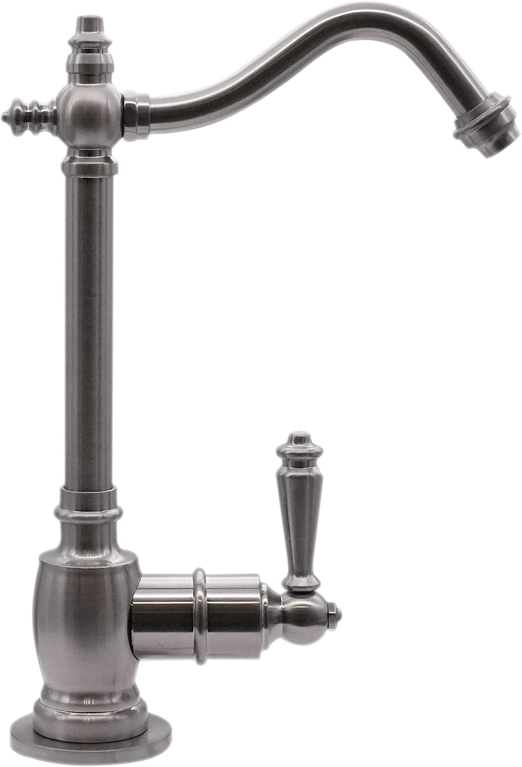 Westbrass D2035-NL-20 9' Victorian 1-Lever Handle Cold Water Dispenser Faucet, Stainless Steel