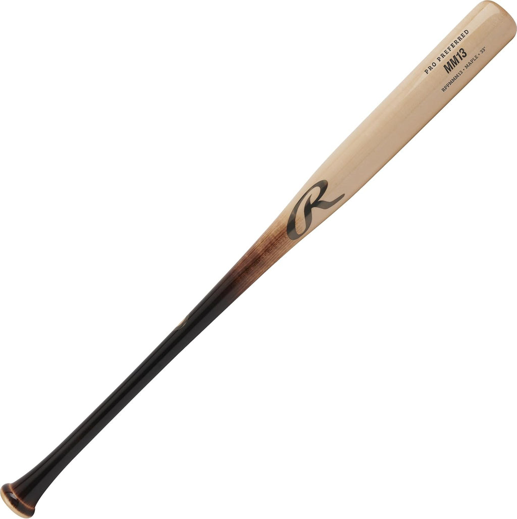 Rawlings | Pro Preferred Maple Wood Baseball Bat | Gameday Profile - Trout/Harper/Machado/Albies