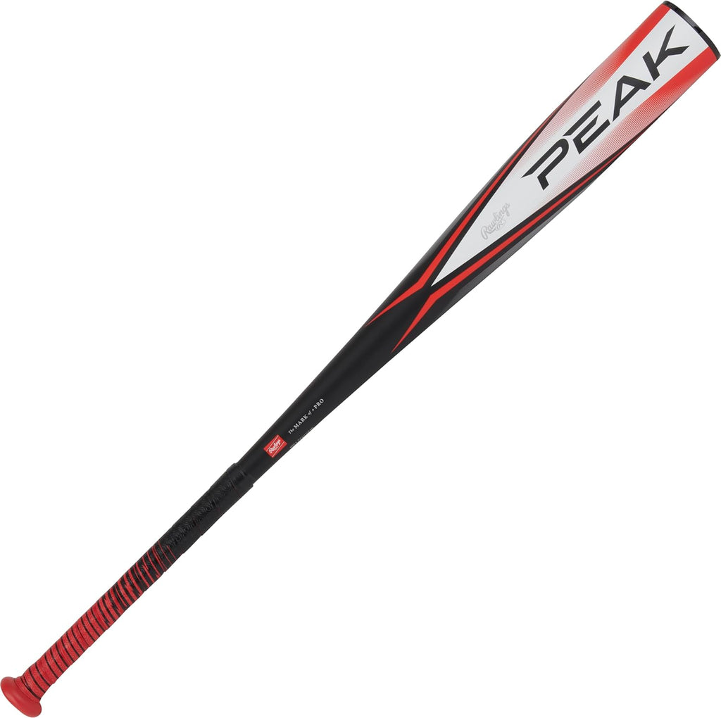 Rawlings | Peak Baseball Bat | USA | -5 / -10 / -11 Drop | 2 5/8' Barrel | 1 Pc. Alloy