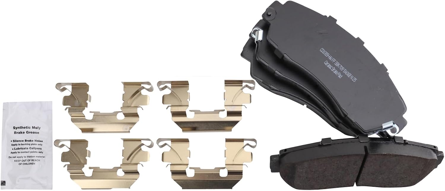 TRQ Front Ceramic Brake Pad and Rotor Set Coated Compatible with 07-12 Acura RDX 07-11 Honda CR-V 10-11 Honda Accord Crosstour 12 Crosstour