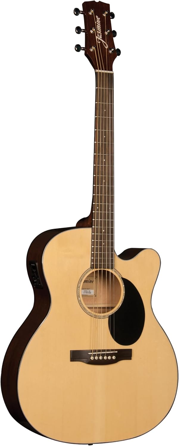 Jasmine JO36CE-NAT Orchestra Style Acoustic Electric Guitar. Natural Finish