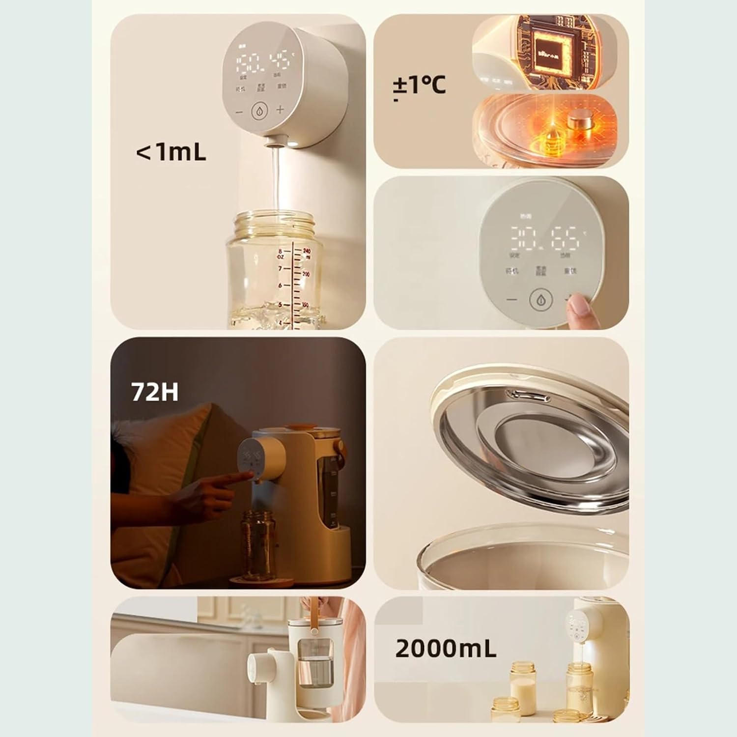 Hot and Cold Water Dispenser Countertop Water Dispenser Portable Kettle Electric Kettles Constant Temperature Automatic Kettle Quantitative Milk Pot