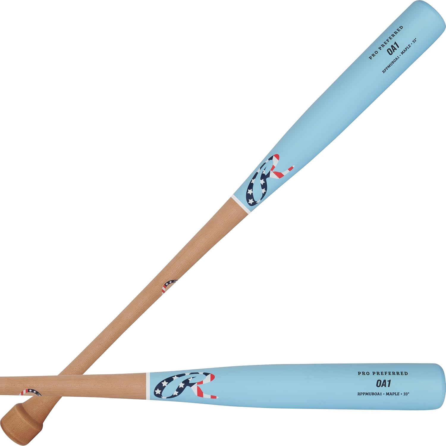 Rawlings | Pro Preferred Maple Wood Baseball Bat | Gameday Profile - Trout/Harper/Machado/Albies