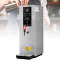 Commercial Hot Water Boiler, Autofill Stainless Steel Tea, Coffee Making Water Heater, Digital Control Panel/Auto Temperature Control, Non Drip Tap, Catering Hot Tea Urn Silver
