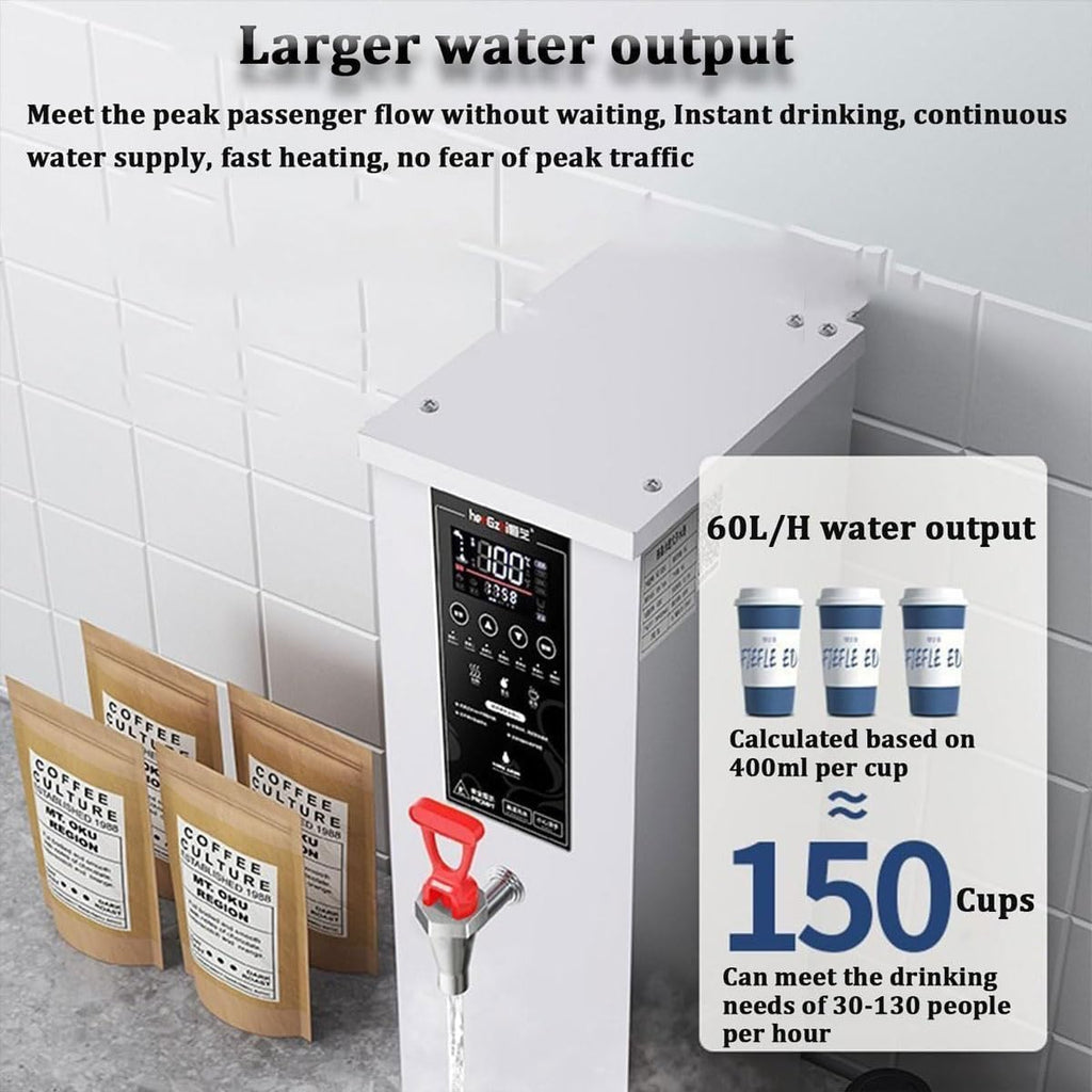 Commercial Hot Water Boiler,Autofill Hot Water Dispenser,with Digital Control Panel, Auto Temperature Control,for Tea & Coffee (Black)