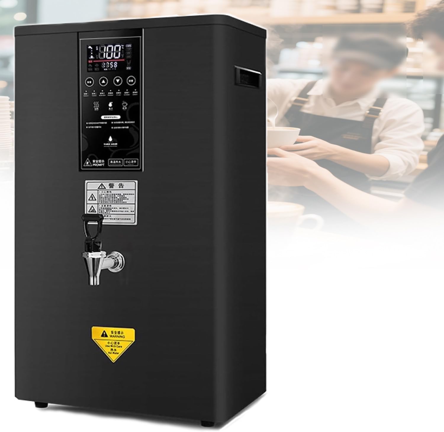 Instant Water Machine,Commercial Hot Water Dispenser,3000w,Lcd Touch Screen,Precise Constant Temperature,For Various Beverage Shops,Coffee Shops,Offices,Black-60L