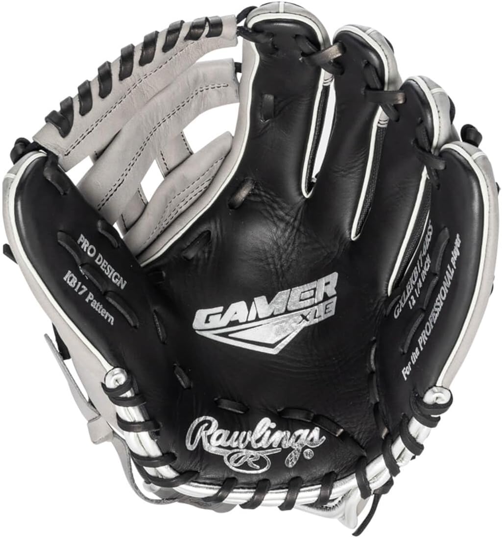 Rawlings Gamer XLE Speed Shell Series Baseball Infield | Catcher | Utility Glove | Mitt | Travel | Youth | 11.5' | 12.25' | 32.5' | Black | Grey | Right | Left