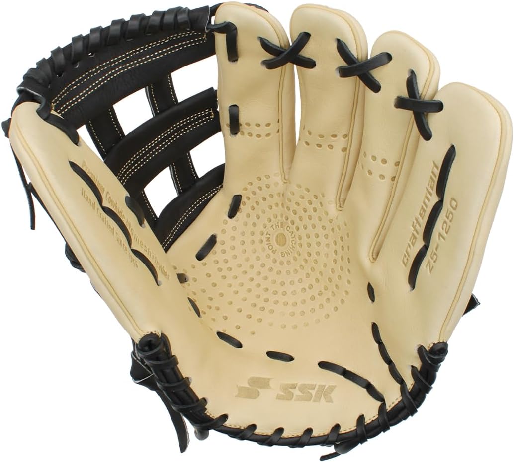 SSK Z5 Craftsman Outfield Baseball Glove – Deep Pocket 12.25' - 12.5' - 12.75' – Right & Left Hand Throw