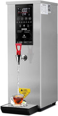 Commercial Hot Water Dispenser Eletric Water Boiler Automatic 3000W Heating for Tea Coffee Shop, Restaurant, Home, Office, 25L, 60-100°C Temperature Adjustment,Silver