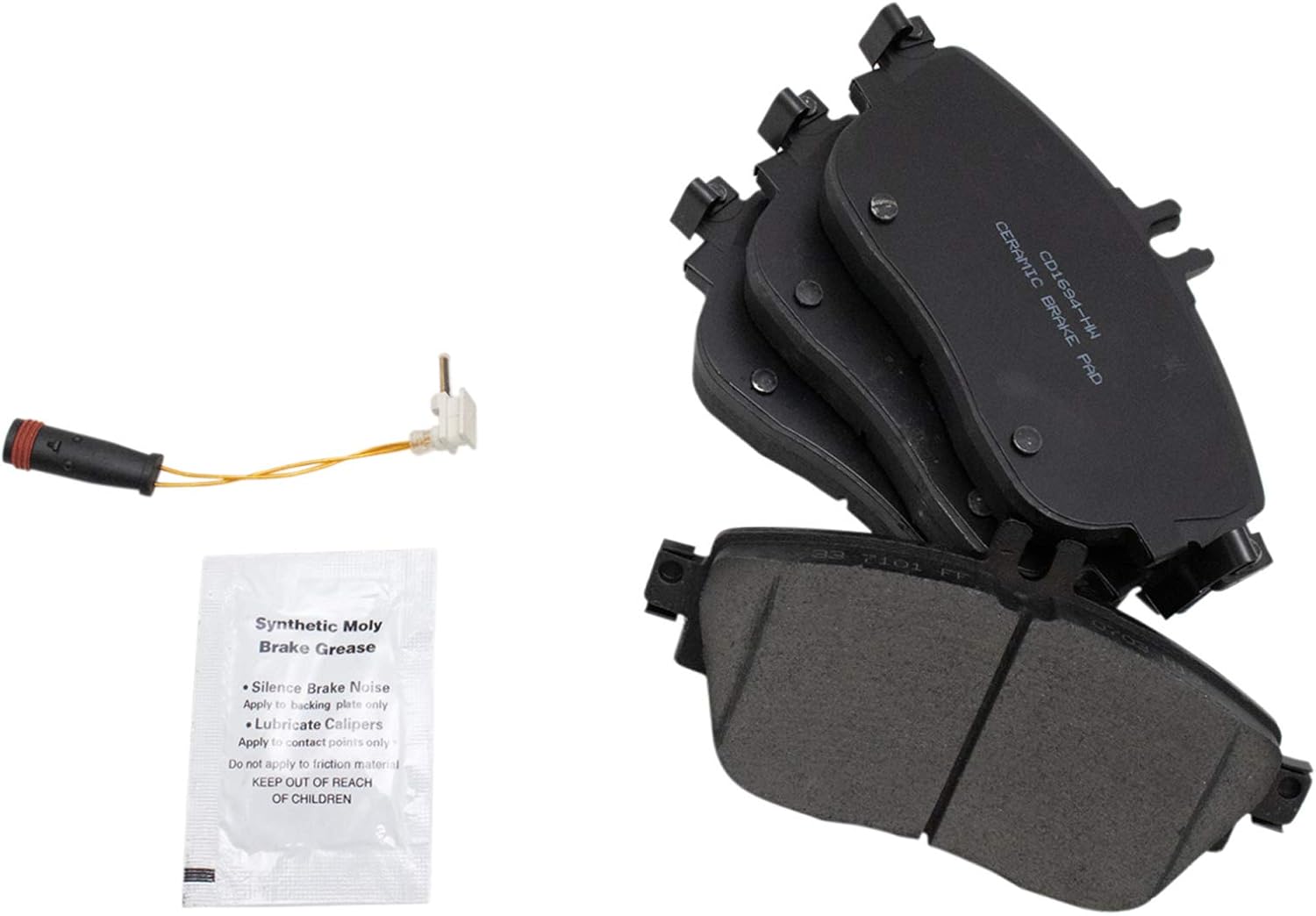 TRQ Front Brake Pad & Rotor Kit, with Chemical Kit Ceramic Premium G-Coated Compatible with 2017-2018 Infiniti QX30 2014-2019 Mercedes-Benz CLA250 2015-2019 GLA250
