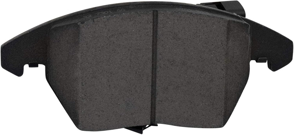 TRQ Front Brake Pad and Rotor Set Ceramic Vented Rotors Calipers Compatible with 2010 Audi A3 2012-2019 Volkswagen Beetle 2010-2014 Golf 2013 GTI 2005-2015 Jetta 2006-2009 Rabbit