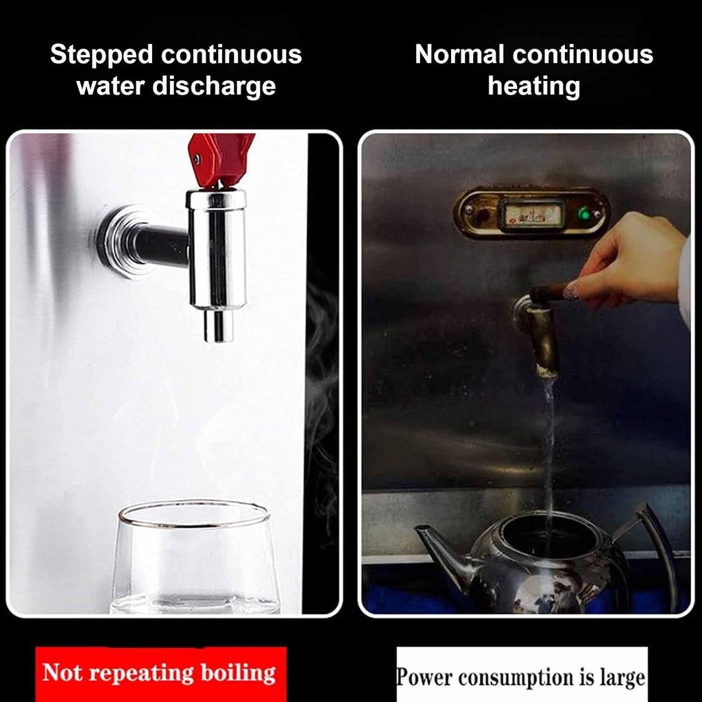 Auto Fill Water Boiler, Commercial Hot Water Dispenser Boiler, With Water Connection & Drip Tray, Adjustable Temperature, For Kitchen Restaurant, Factory Floor,Silver