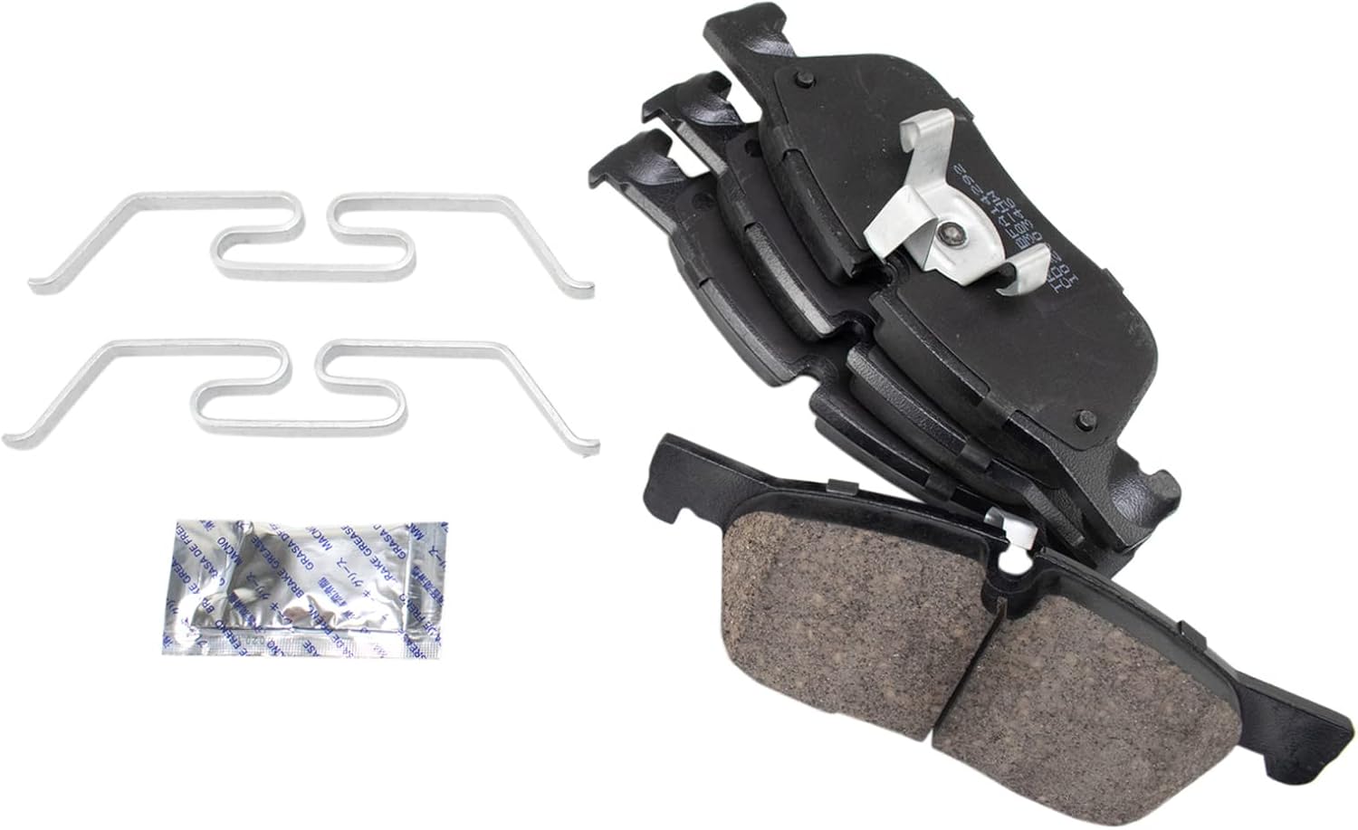 TRQ Front Brake Pad and Rotor Set Ceramic Compatible with 2018-2019 Jaguar E-Pace 2015-2019 Land Rover Discovery Sport 2016-2019 Range Rover Evoque