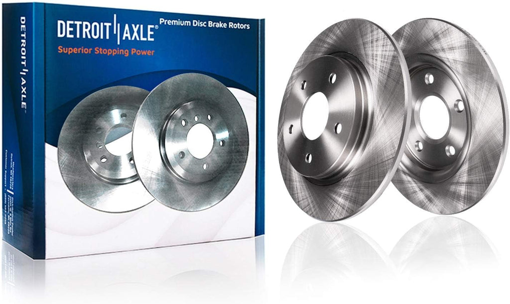 Detroit Axle - Brake Kit for 2017-2023 Subaru Impreza 2018-2023 Crosstrek Disc Brake Rotors Ceramic Brakes Pads with Hardware Replacement : 11.56' inch Front and 10.79' inch Rear Rotor