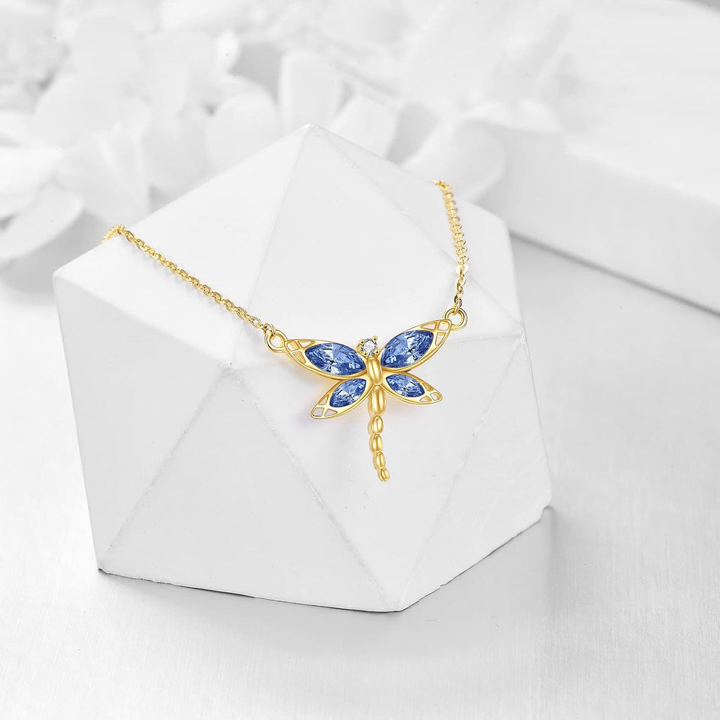 KECHO Christmas Gifts 14k Solid Gold Animals Necklace for Women Giraffe Bee Elephant Ladybug Koala Axolotl Horse Unicorn Cat Necklaces Pendant Jewelry Mothers Day Birthday for Mom Wife Friends