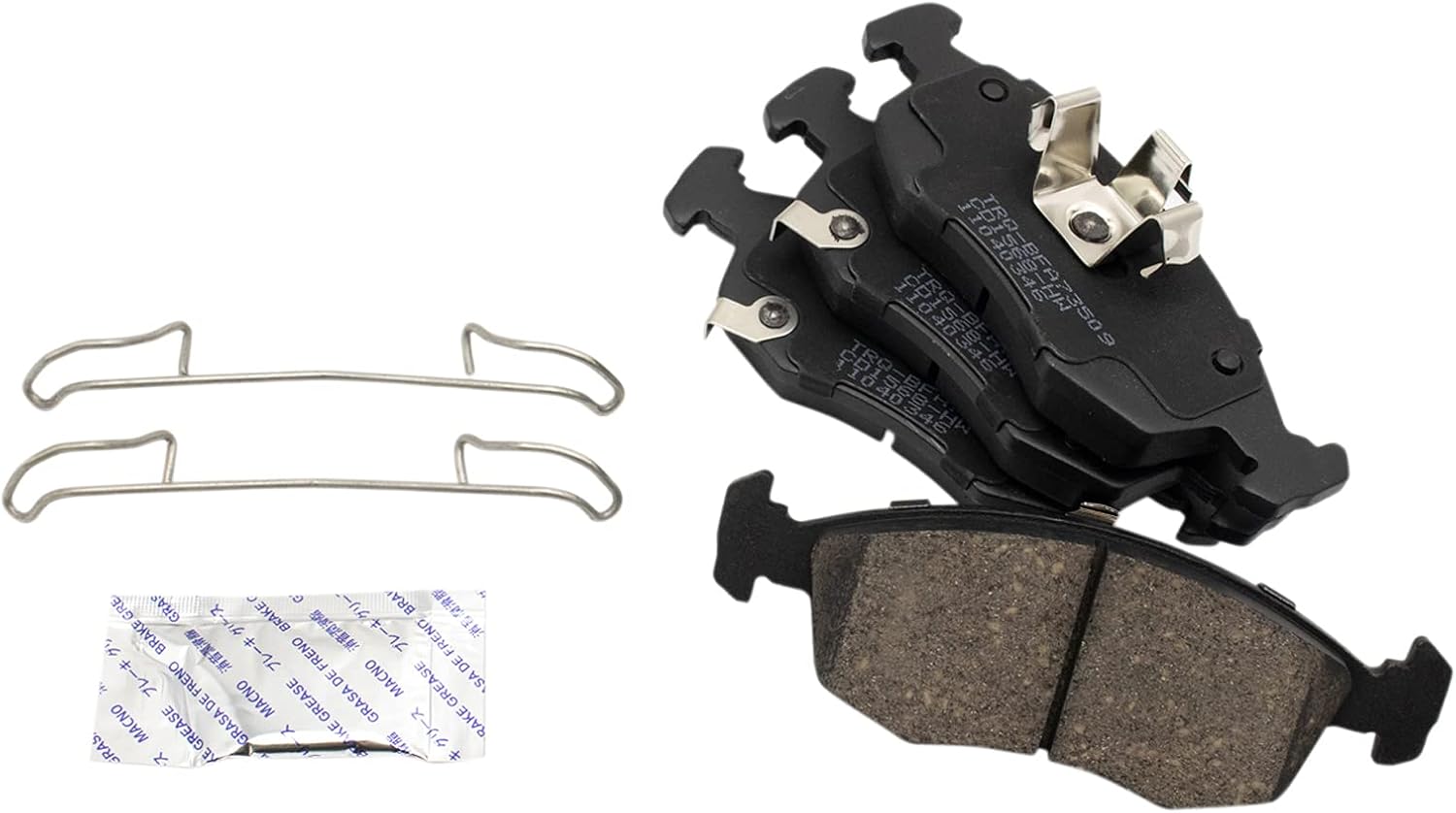 TRQ Front Brake Pad and Rotor Set Ceramic G Coated Vented Rotors Compatible with 2012-2017 Fiat 500