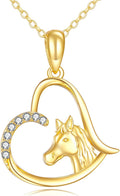 KECHO Christmas Gifts 14k Solid Gold Animals Necklace for Women Giraffe Bee Elephant Ladybug Koala Axolotl Horse Unicorn Cat Necklaces Pendant Jewelry Mothers Day Birthday for Mom Wife Friends