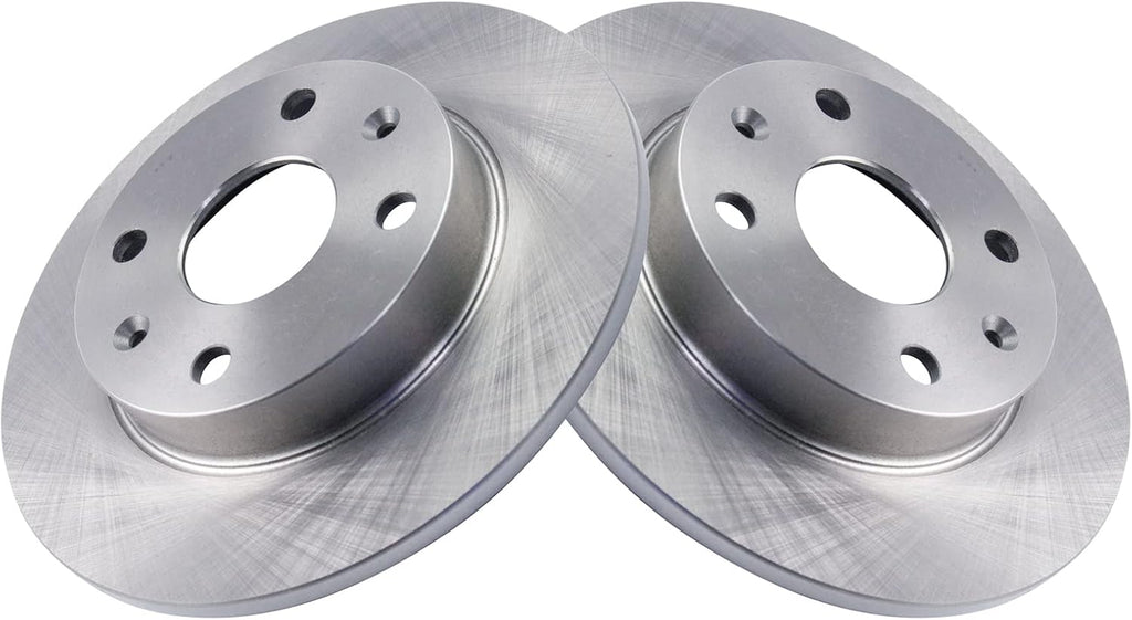 TRQ Front and Rear Brake Pad and Rotor Set Ceramic Vented Solid Rotors Compatible with 1990-1993 Mazda Miata