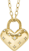 Fossil Women's Gold-Tone Stainless Steel Pendant Chain Necklace for Women
