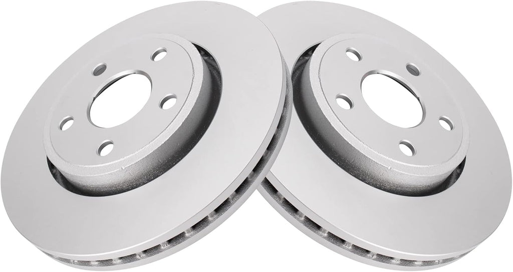 TRQ Front Brake Pad and Rotor Set Ceramic G Coated Vented Rotors Compatible with 2012-2020 Dodge Durango Jeep Grand Cherokee