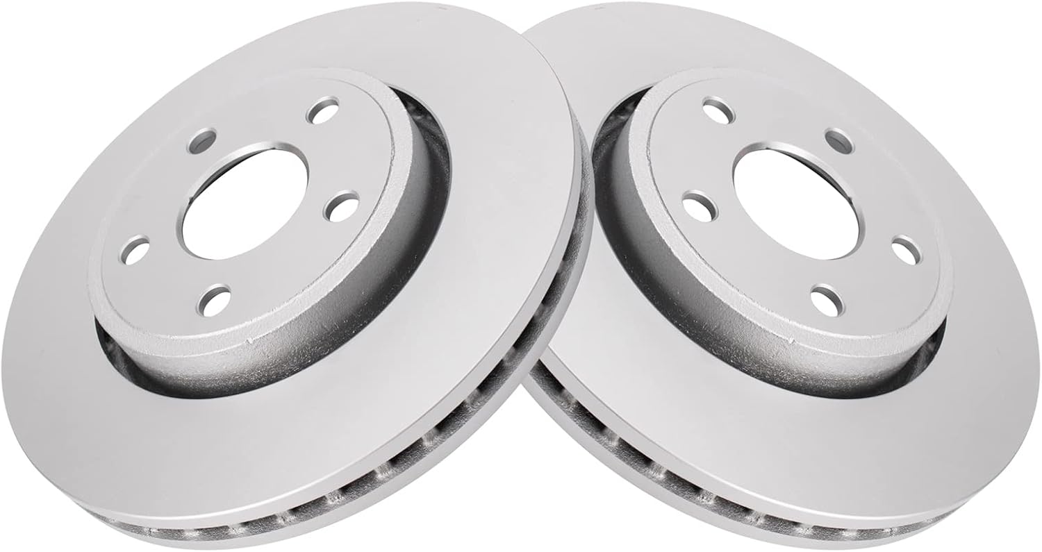 TRQ Front Brake Pad and Rotor Set Ceramic G Coated Vented Rotors Compatible with 2012-2020 Dodge Durango Jeep Grand Cherokee