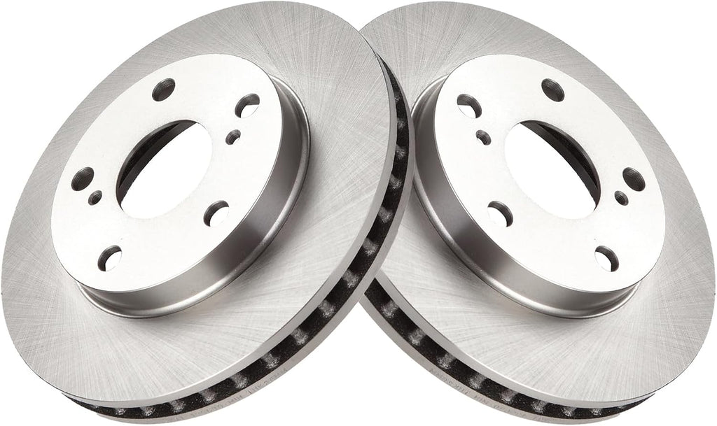 TRQ Front and Rear Brake Pad and Rotor Set Ceramic Vented Solid Rotors Compatible with 1992-1999 Toyota Camry