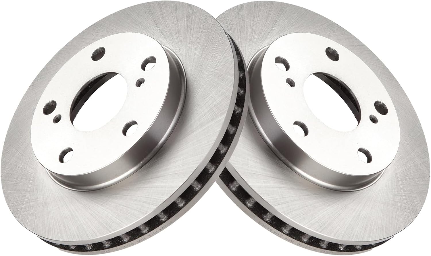 TRQ Front and Rear Brake Pad and Rotor Set Ceramic Vented Solid Rotors Compatible with 1992-1999 Toyota Camry
