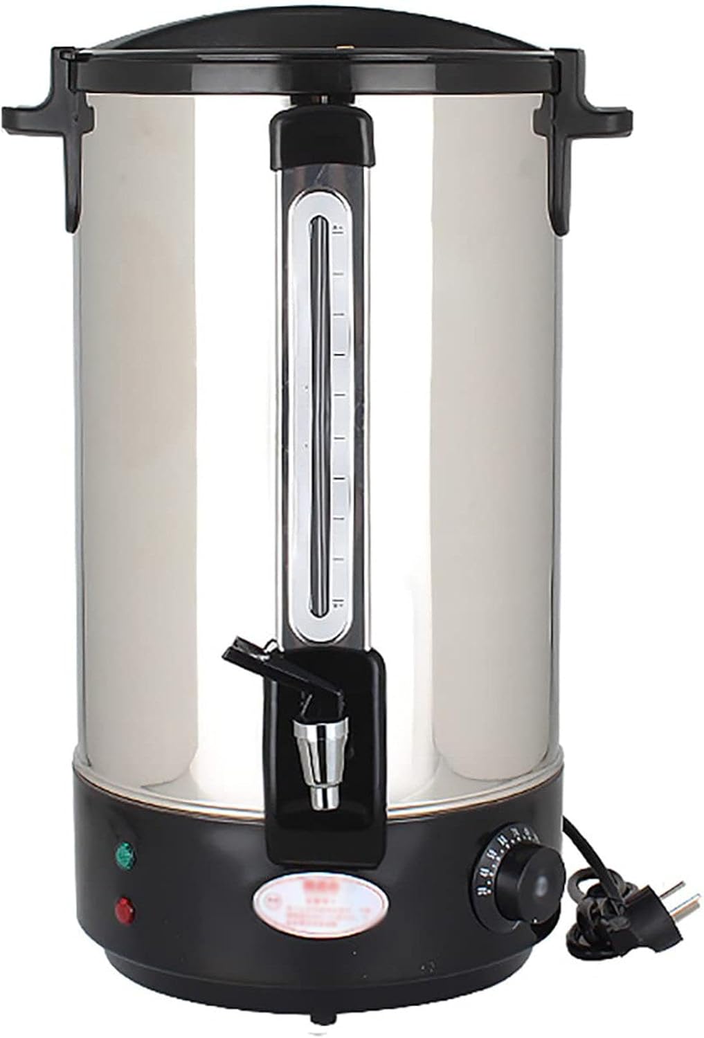 Hot Water Boiler Dispenser Tea Boiler with Water Gauge, Adjustable Electric Catering Urn, for Brewing/Buffet/Commercial,Black,40L