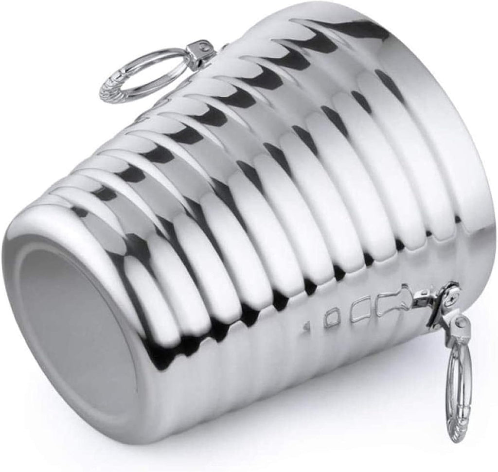 Ice Bucket with Lid, Tongs and Handle - Wall Insulated Stainless Steel for Entertaining, Parties, Barware