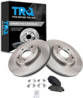 TRQ Front Brake Pad and Rotor Set Ceramic Compatible with 2016-2019 Honda HR-V