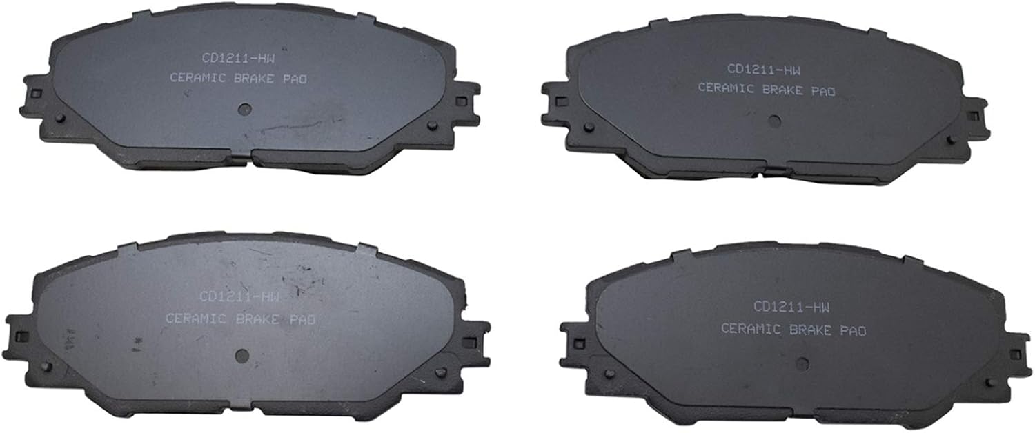 TRQ Front Brake Calipers Ceramic Pads & Rotors Compatible with Vibe tC Corolla Matrix RAV4