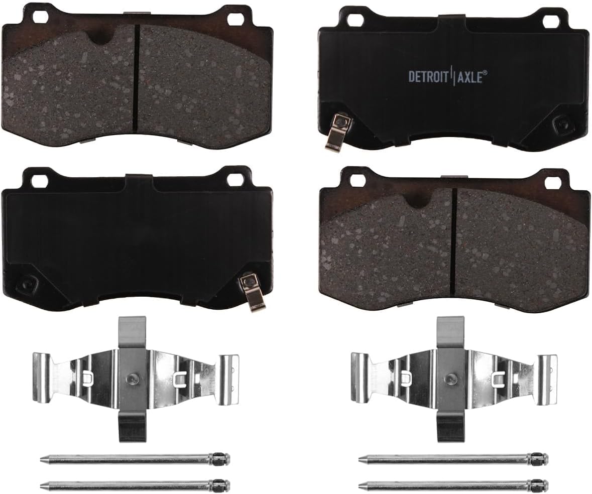 Detroit Axle - 8pc Brake Kit for Chrysler 300 Dodge Challenger Charger Magnum, Disc Brake Rotors Ceramic Brake Pads Replacement: 14.17' inch Front and 13.78' inch Rear Rotors