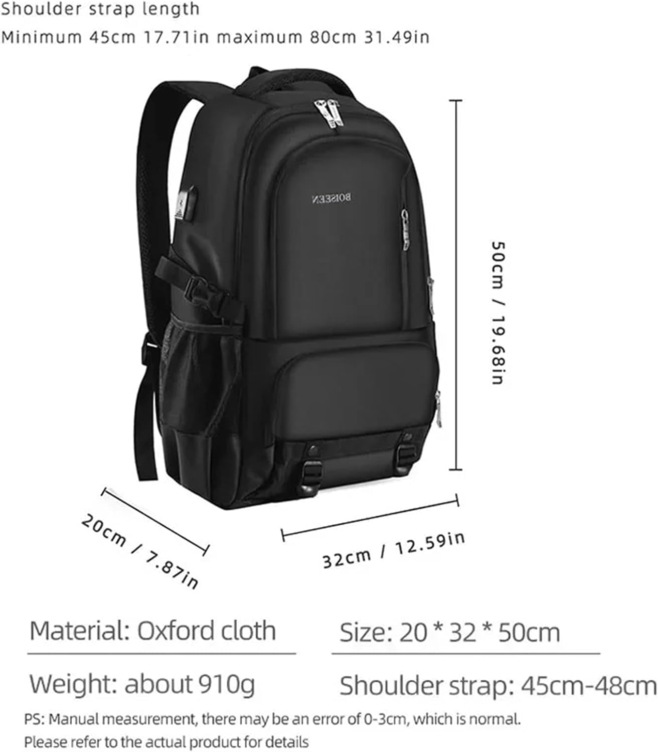 Vacuum Bags For Travel Men Backpack Compression 16 Inch Laptop Business Large Capacity Schoolbag Expanded