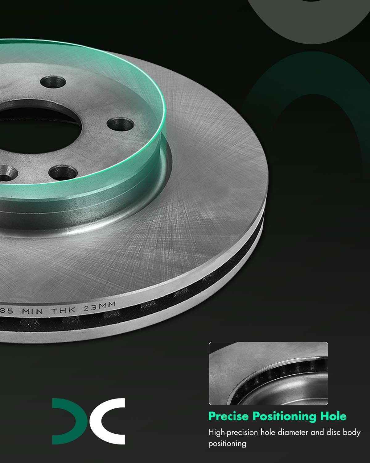 SCITOO - Brake Kits For Chevy For Cruze 2011-2015,For Chevy For Cruze Limited 2016,For Sonic 2012-2017 Front Disc Brake Rotors and Ceramic Brakes Pads Replacement: 55185;D1522-8730