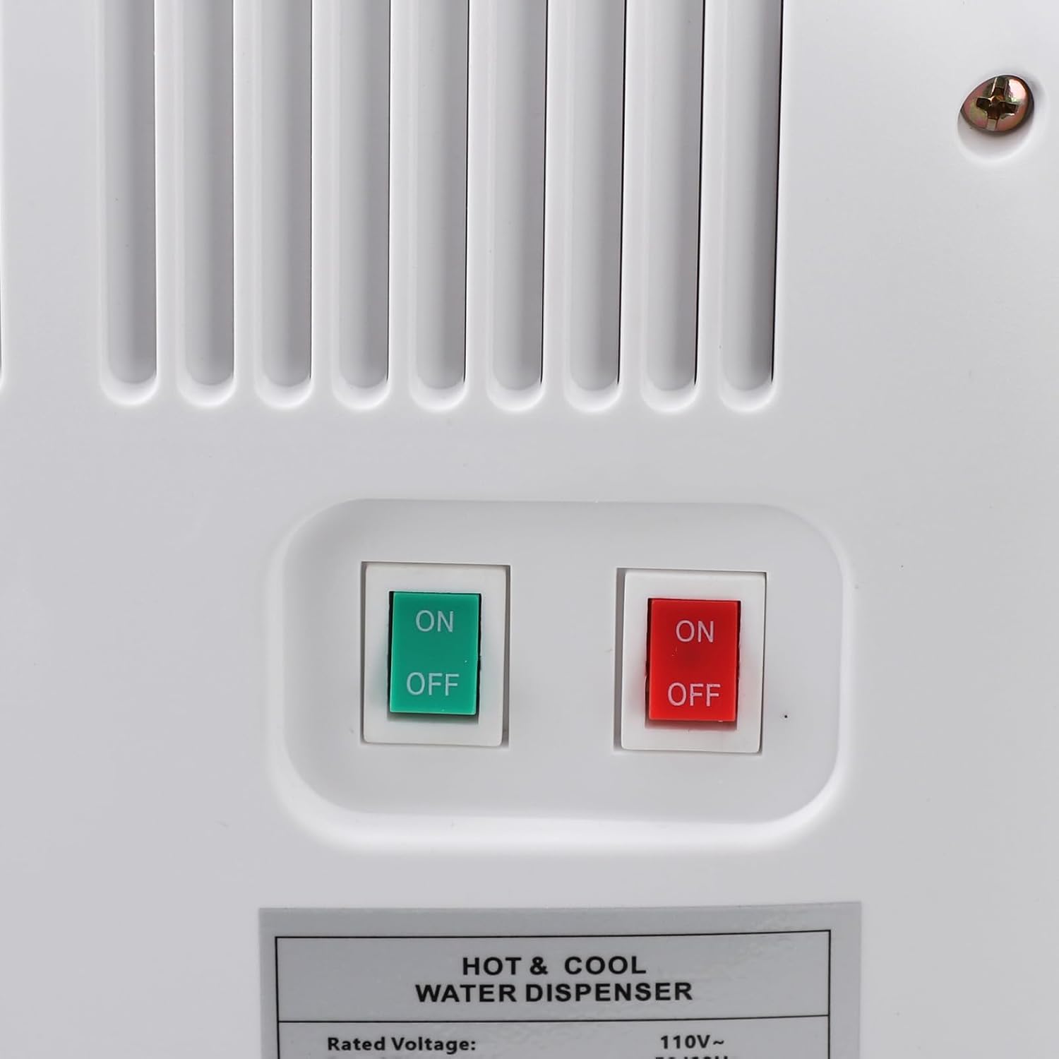 Hot Cold Water Dispenser, Professional Low Noise Dual Use Efficient Small Countertop Water Dispenser for Home and Office, with Food Grade Stainless Steel Liner Heating,