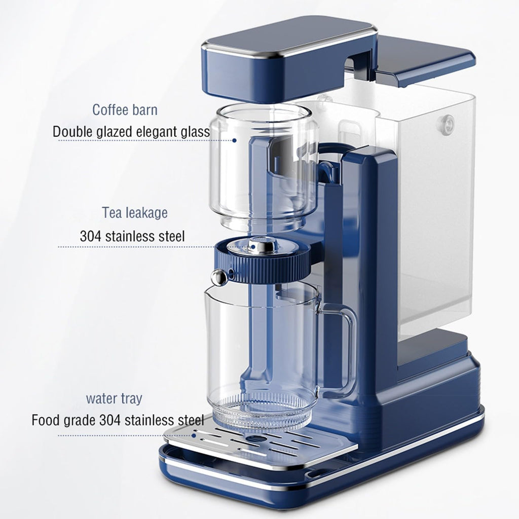 instant hot water dispenser Home office desk heating fully automatic digital display coffee and tea all-in-one water dispenser 29 * 15.9 * 30cm(Color:b)