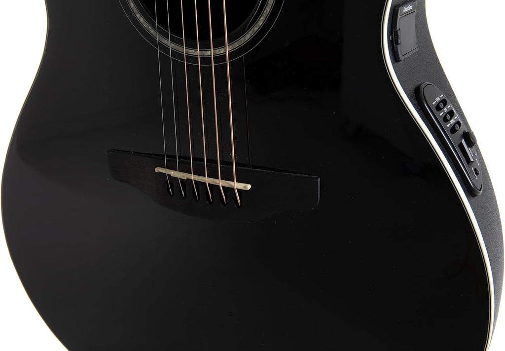 Ovation Celebrity Standard CS24L-5G Mid-depth Left-handed Acoustic-electric Guitar - Black