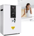 Instant Hot Water Dispenser, Wall-Mounted Hot Water Dispenser, Automatic Commercial Water Boiler with LCD Display for Coffee Home Office,White-50L/H