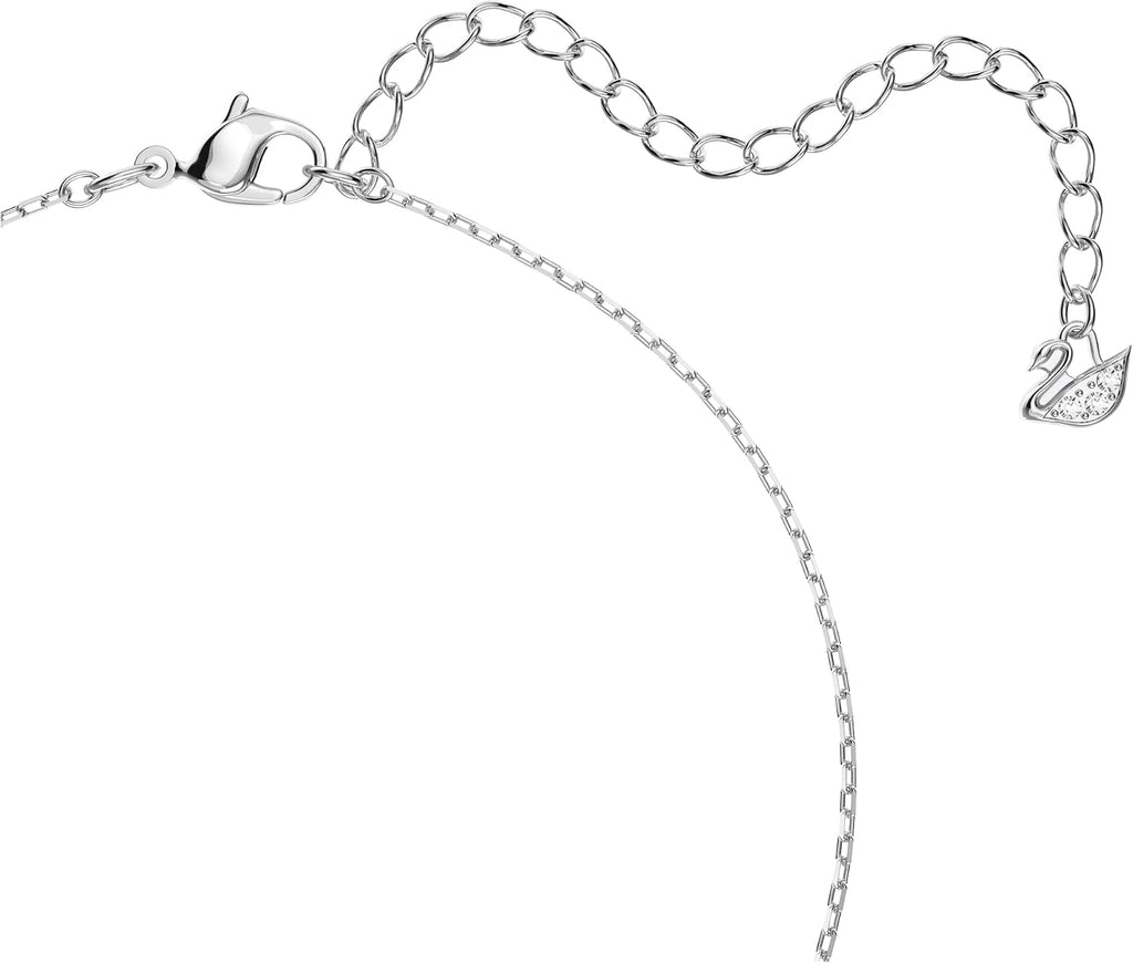 Swarovski Dancing Swan Necklace Jewelry Collection, Rhodium Finish
