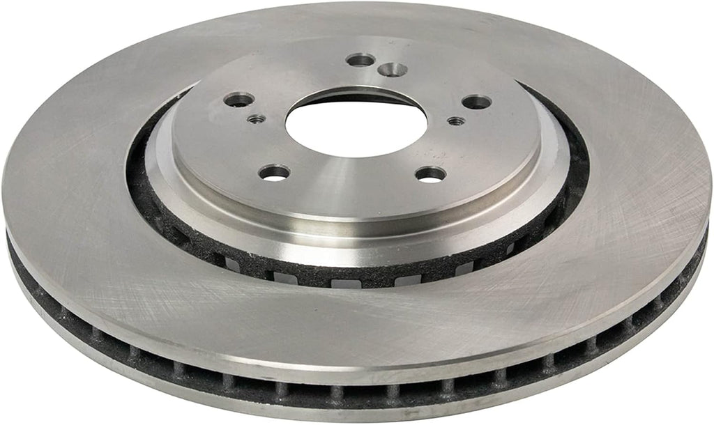 TRQ Front Ceramic Brake Pad and Rotor Set Compatible with 2015-2020 Acura TLX with 320mm Front Rotors