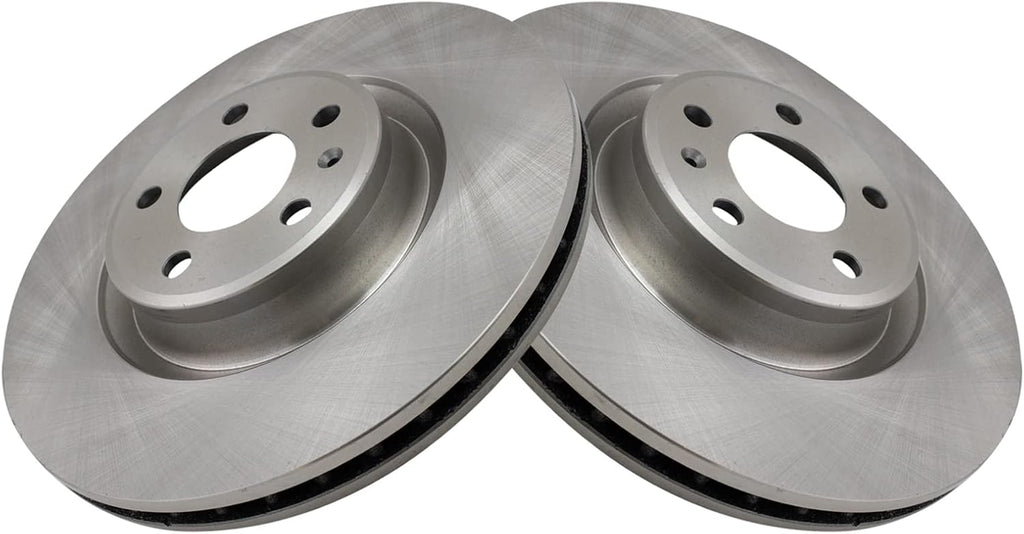 TRQ Front Ceramic Brake Pad and Rotor Set Compatible with 2017-2018 Audi A4 338mm Front Rotors 2017-2019 A4 allroad 2017-2018 A4 Quattro 2018-2019 A5 Quattro 2018-2019 A5 Sportback 2018 Q5