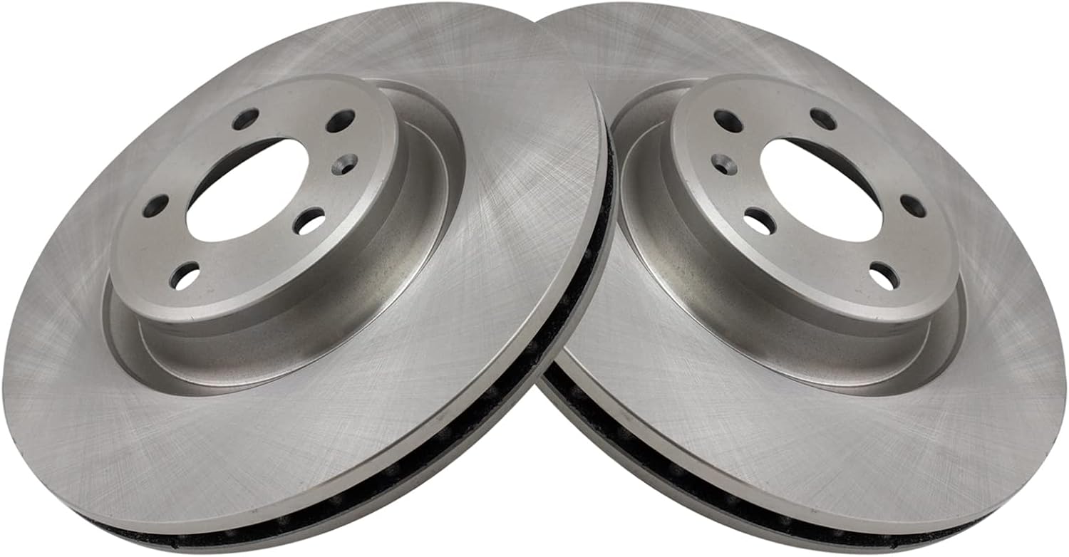 TRQ Front Ceramic Brake Pad and Rotor Set Compatible with 2017-2018 Audi A4 338mm Front Rotors 2017-2019 A4 allroad 2017-2018 A4 Quattro 2018-2019 A5 Quattro 2018-2019 A5 Sportback 2018 Q5